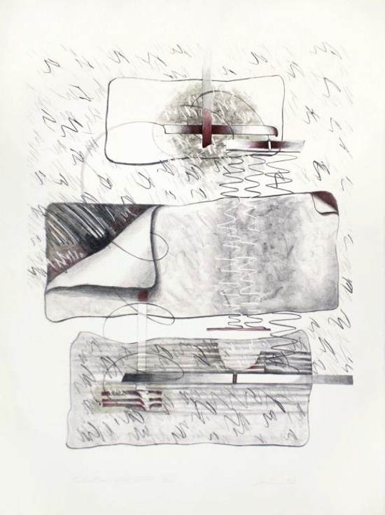 Lithograph The Witness, by Sori, image copyright 2013 Susana Sori