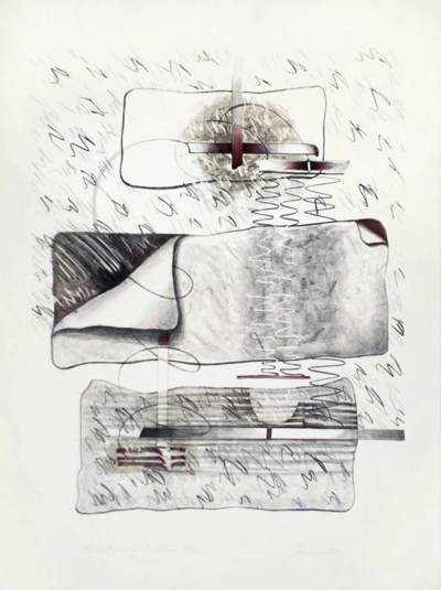 Lithograph The Witness, by Sori, image copyright 2013 Susana Sori