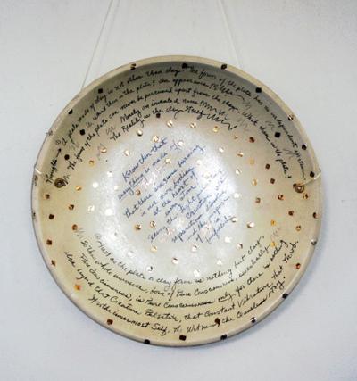 Artist's Thoughts, Plate, Wall Mounted Sculpture by Sori, copyright 2013 by Susana Sori