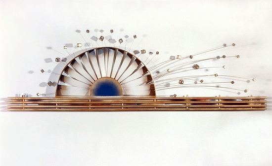 Simple Manifestations – Three: wall mounted sculpture, woods, glass, metal and oil based pigments. Fine Art by Sorí. Image copyright 2013 by Susana Sori