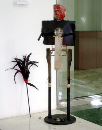 I am Your Shadow Nature. Free Standing Sculpture, part of a sculptural installation of 28 figures entitled, A Gathering. Fine Art by Sorí. Image copyright 2013 by Susana Sori