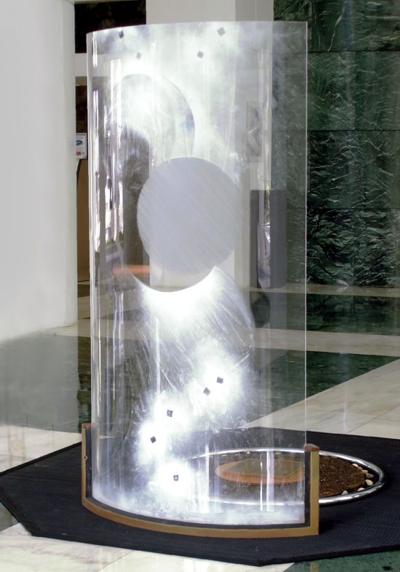 The Unseen Guide by Susana Sorí, installation in progress, exhibited from artist's solo exhibit entitled: