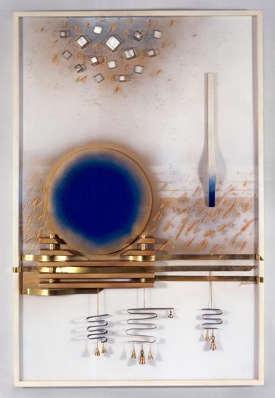 Wall Mounted Sculpture: Etheric Resonance, Wall-Relief, Fine Art by Sorí, image copyright 2013 Susana Sori