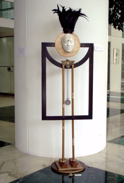 Contemplaton, free standing sculpture. One of the main 8 sculptures from the Inner Circle belonging to the installation entitled, A Gathering. Fine Art by Sorí. Image copyright 2013 by Susana Sori
