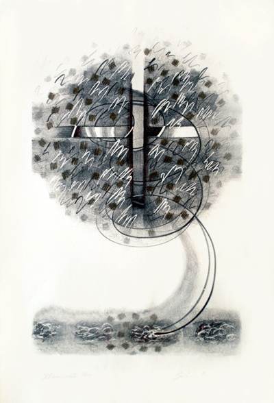 Illuminati, Hand Painted Lithograph, by artist Sori. Image copyright 2013 by Susana Sori